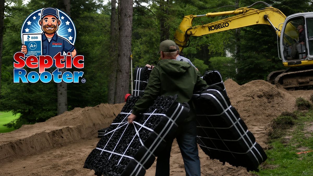 SepticRooter™ crew installing Eljen GSF modules