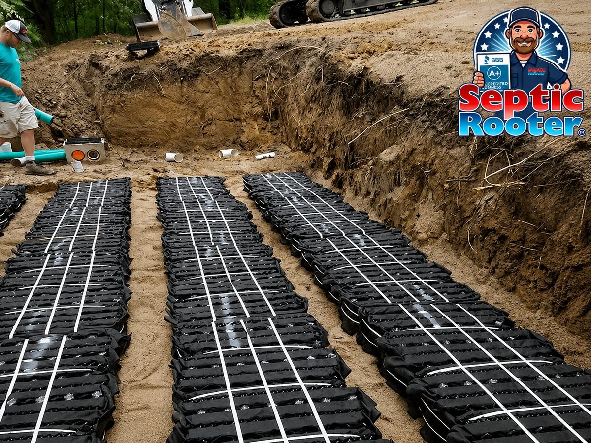 SepticRooter™ Eljen GSF bed system